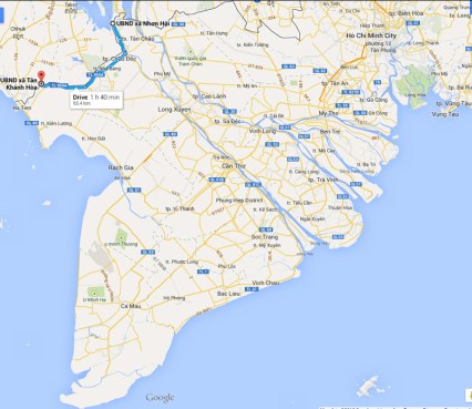 New South Vietnam - South of the Mekong River